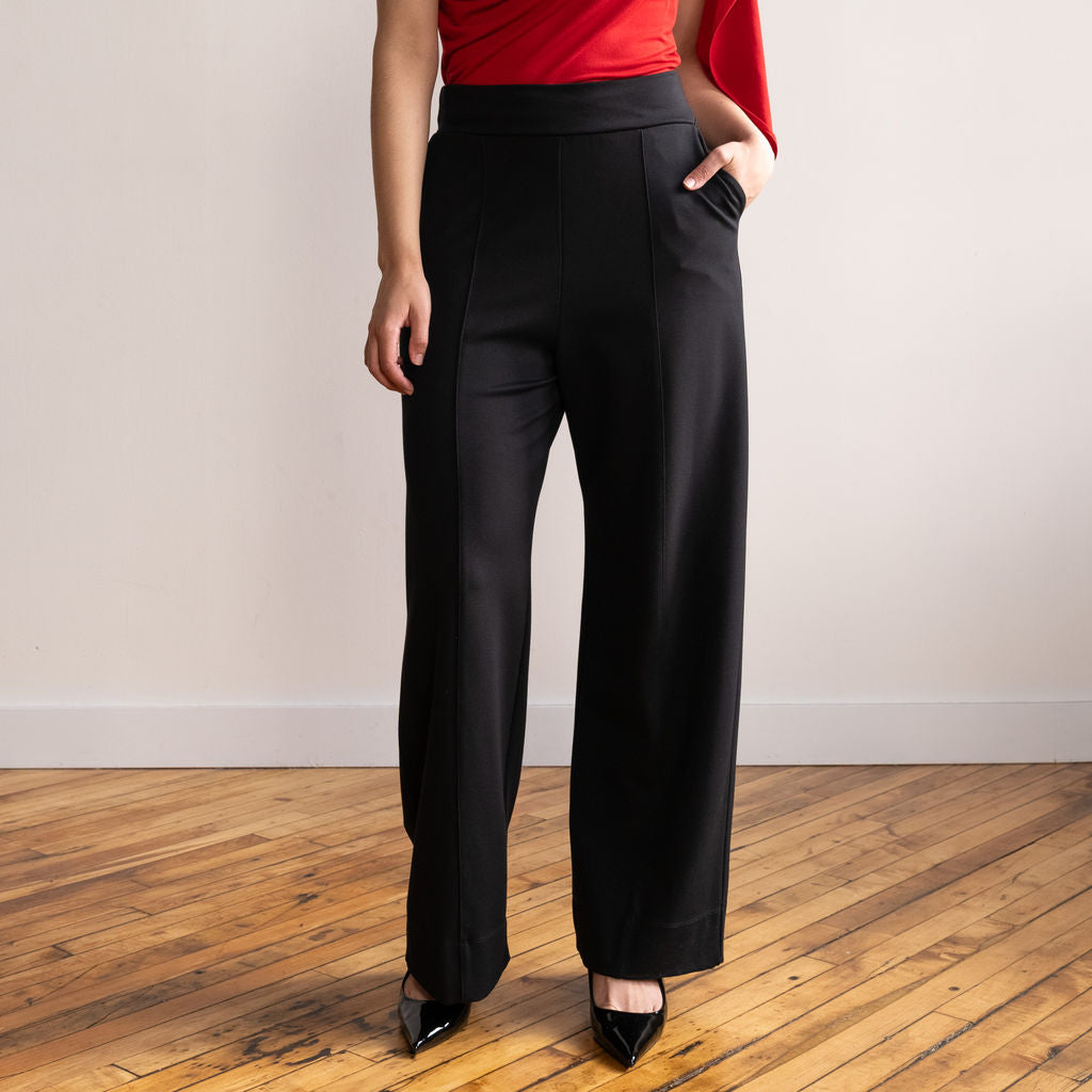 HUPOM Womens Trouser Pants Pants For Women Chinos Mid Waist Rise Long  Straight-Leg Black XL - Walmart.com